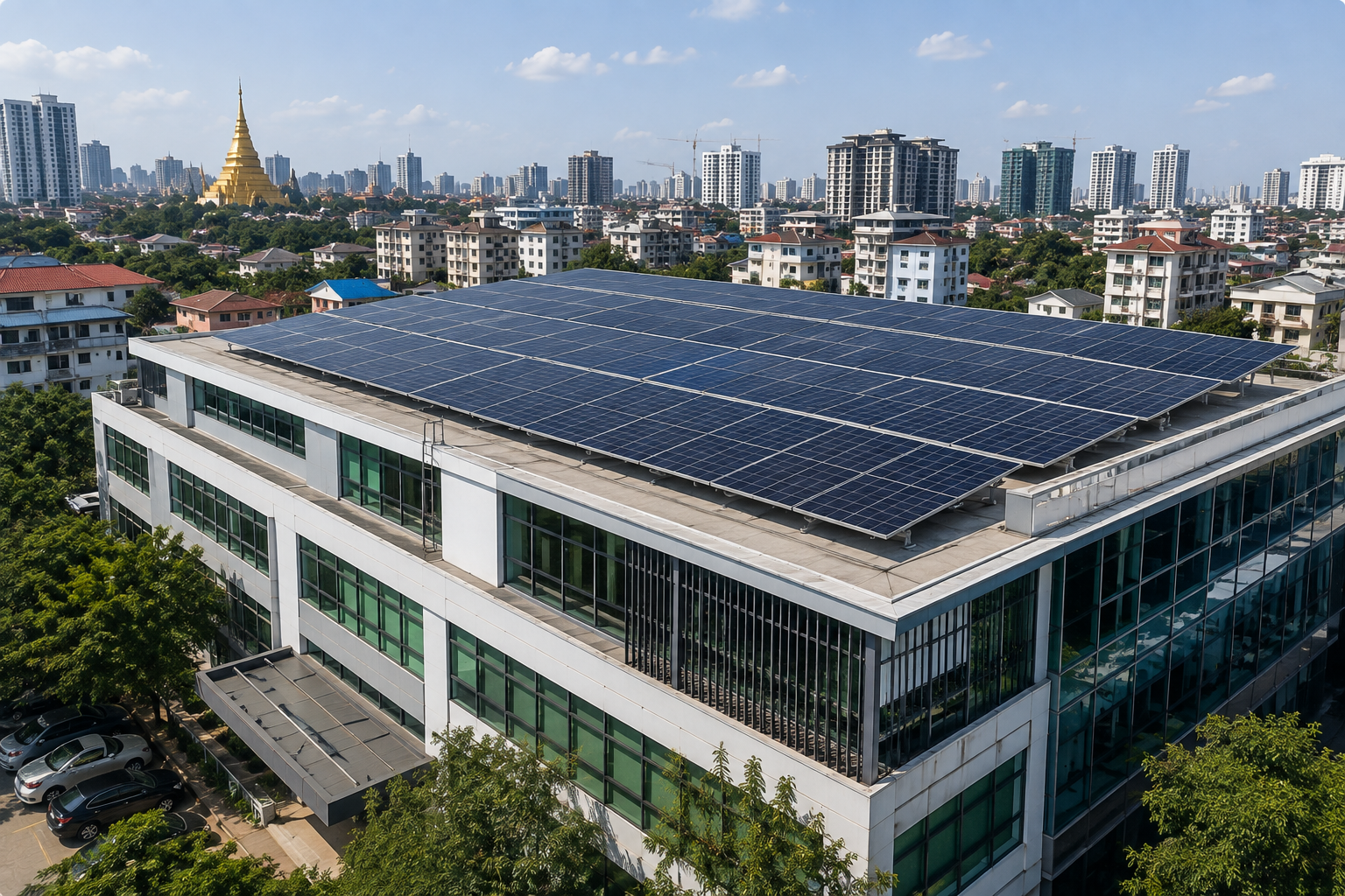 စီးပွားရေးသုံး Solar တပ်ဆင်မှု